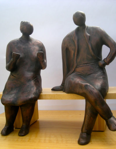Sculpture by Artist Louise Monfette titled As I Was Saying