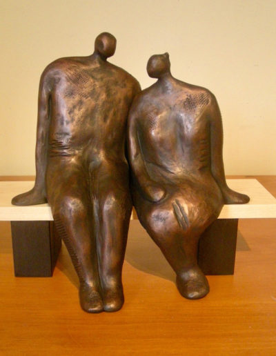 Sold Sculpture by Artist Louise Monfette titled Best Friends