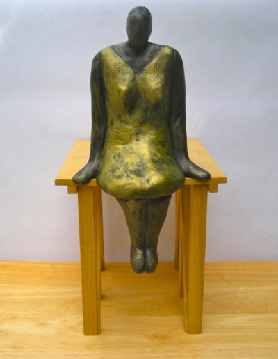 Sold Sculpture by Artist Louise Monfette titled Contemplation
