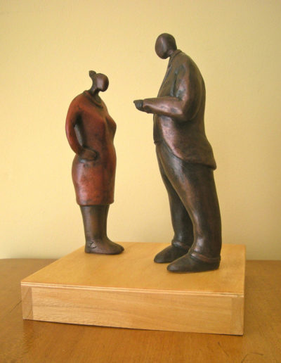 Sold Sculpture by Artist Louise Monfette titled Conversation 2