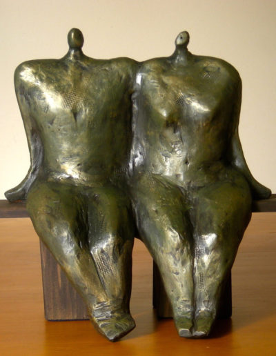 Sold Sculpture by Artist Louise Monfette titled Couple