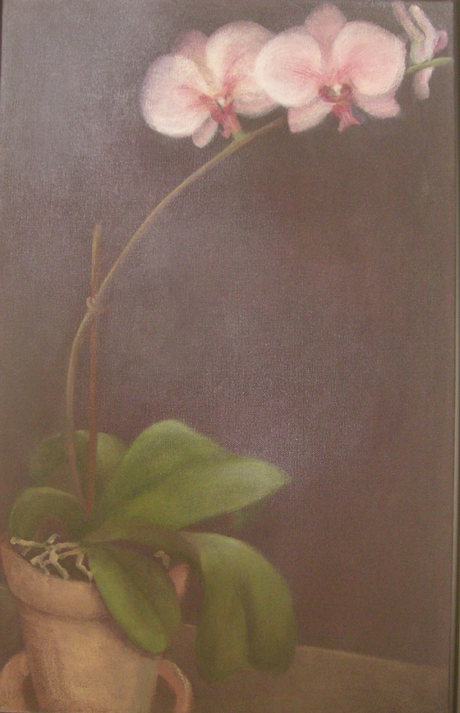Painting by Victoria Artist Louise Monfette titled Orchid