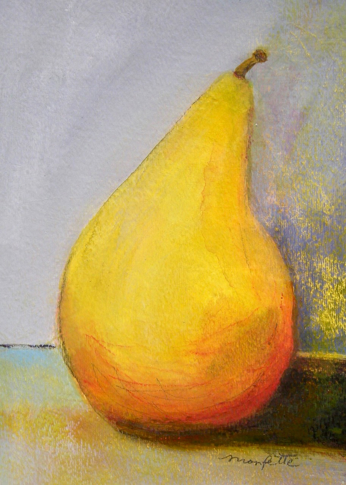 Painting by Victoria Artist Louise Monfette titled Pear