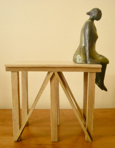 Sculpture by by Victoria B.C. Artist, Louise Monfette titled Daydreaming