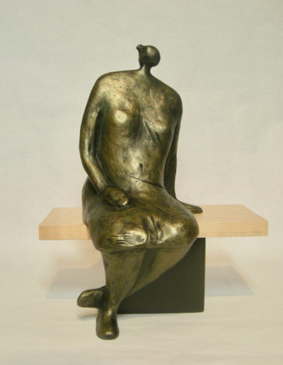 Sculpture by Artist Louise Monfette titled Lost In Thought