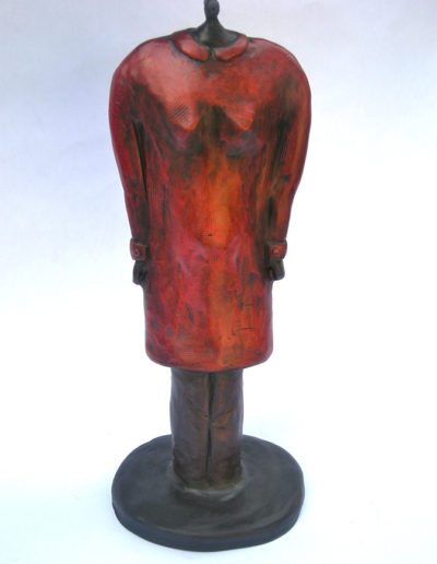 Sculpture by Artist Louise Monfette titled Red Dress