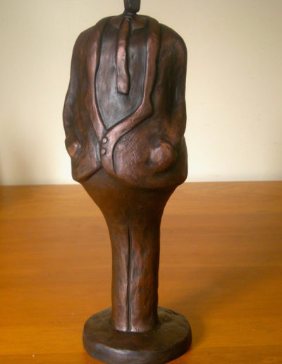 Sold Sculpture by Artist Louise Monfette titled Suit