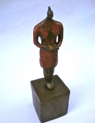 Sold Sculpture by Artist Louise Monfette titled The Reader