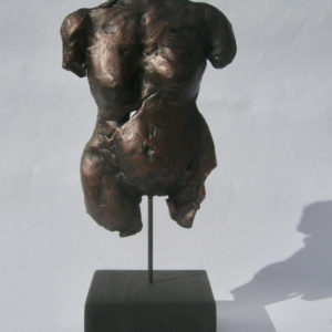 Sculpture by Artist Louise Monfette titled Torso on Stand