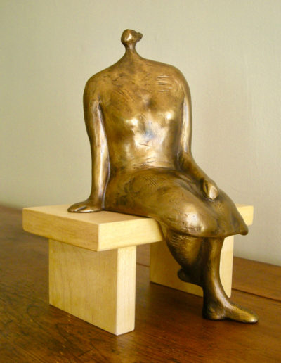 Sculpture by Artist Louise Monfette titled Waiting