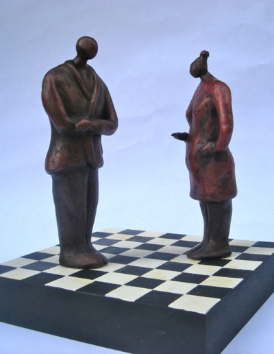 Sold Sculpture by Artist Louise Monfette titled Your Move