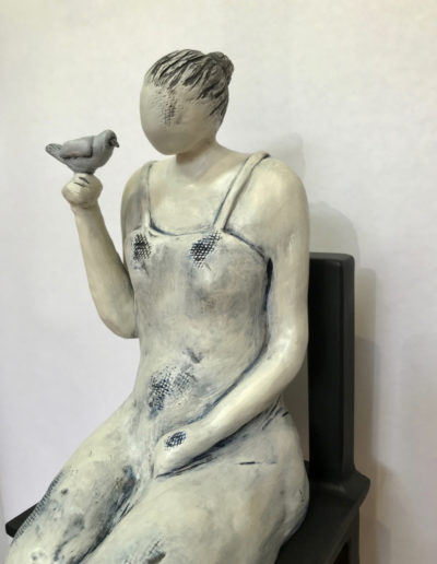 Sculpture by Artist Louise Monfette titled Freyja