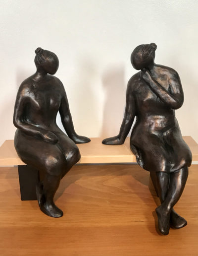 Sculpture by Victoria B.C. Artist, Louise Monfette titled About Friendship