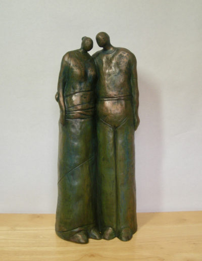 Sculpture by Artist Louise Monfette titled Embrace