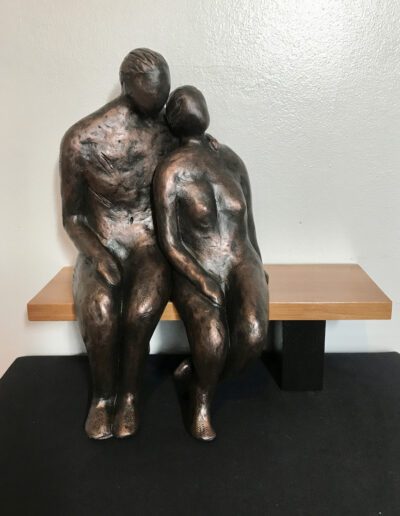 Sculpture by by Victoria B.C. Artist, Louise Monfette titled Tenderness
