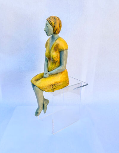 Sculpture by by Victoria B.C. Artist, Louise Monfette titled Daydreaming